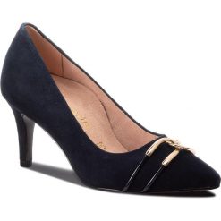 Szpilki TAMARIS - 1-22442-21 Navy 805. Niebieskie półbuty damskie Tamaris, z aplikacjami, z zamszu, eleganckie, bez obcasa, na obcasie, bez zapięcia. W wyprzedaży za 209,00 zł.