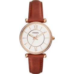 Zegarek FOSSIL - Carlie ES4428 Brown/Gold. Pomarańczowe zegarki damskie marki Fossil, ze stali. Za 479,00 zł.