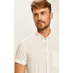 Tom Tailor Denim - Koszula. Białe koszule męskie TOM TAILOR DENIM, s, bez wzorów, z bawełny, casualowe, button down, z krótkim rękawem. W wyprzedaży za 149,90 zł.