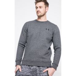 Under Armour - Bluza Rival Solid Fitted Crew. Szare bluzy męskie marki Under Armour, s, z bawełny, bez kaptura. W wyprzedaży za 129,90 zł.