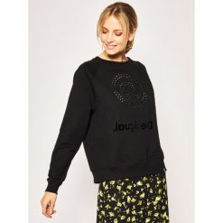 Bluza Desigual Penny 20SWSK20. Czarne bluzy damskie Desigual, l, bez wzorów, z bawełny, bez rękawów, bez kaptura. W wyprzedaży za 309,00 zł.