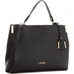 Torebka LIU JO - L Top Handle Isola A68002 E0087 Nero 22222. Czarne torebki klasyczne damskie Liu Jo, ze skóry ekologicznej. Za 649,00 zł.