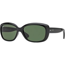 Ray-Ban - Okulary Jackie Ohh. Czarne okulary przeciwsłoneczne męskie marki Ray-Ban, z materiału, prostokątne. Za 499,90 zł.