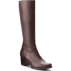Kozaki LASOCKI - FESTA-02 Chocolate Brown. Brązowe kozaki damskie Lasocki, ze skóry, na obcasie. Za 349,99 zł.