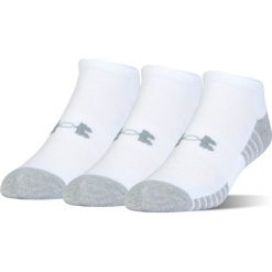 Skarpetki męskie: Under Armour Skarpetki męskie UA HEATGEAR TECH NOSHOW 3PK biało szare r. M (1312439-100)