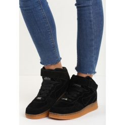 Czarne Buty Sportowe Marcie. Czarne buty sportowe damskie Born2be, z materiału. Za 59,99 zł.
