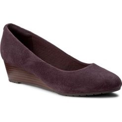 Półbuty damskie: Półbuty CLARKS – Vendra Bloom 261291184 Aubergine Sde