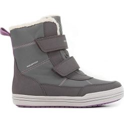 Botki zimowe "Zorian" w kolorze szarym. Szare buty dziewczęce zimowe Geox, bez zapięcia. W wyprzedaży za 209,95 zł.