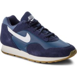 Buty NIKE - Outburst AO1069 500 Neutral Indigo/White. Niebieskie buty sportowe męskie Nike, ze skóry, bez zapięcia. W wyprzedaży za 319,00 zł.