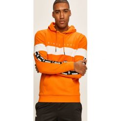 Kappa - Bluza. Pomarańczowe bluzy męskie Kappa, xl, z nadrukiem, z bawełny, z kapturem, bez rękawów, z kapturem. W wyprzedaży za 179,90 zł.
