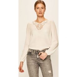 Only - Bluzka. Różowe bluzki damskie ONLY, bez wzorów, z elastanu, bez kołnierzyka, z długim rękawem. Za 129,90 zł.