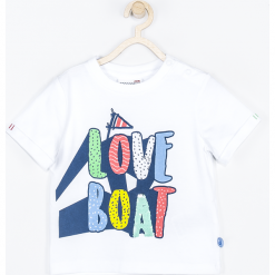 Koszulka. Białe t-shirty chłopięce BEST LITTLE BRO, z aplikacjami, z długim rękawem. Za 19,90 zł.