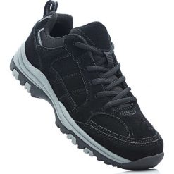 Skórzane buty trekkingowe bonprix czarny. Czarne buty sportowe damskie marki bonprix. Za 129,99 zł.