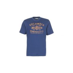 T-shirty z krótkim rękawem Columbia ROUGH N' ROCKY SHORT SLEEVE TEE. Niebieskie t-shirty męskie Columbia, s, bez wzorów, bez kołnierzyka, krótkie. Za 76,30 zł.