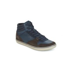 Buty Geox U BOX. Niebieskie trampki męskie Geox, bez wzorów, bez zapięcia. Za 351,20 zł.