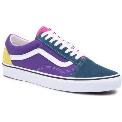Tenisówki VANS - Old Skool VN0A38G10071 (Sprtpk)Fschppl/Mlti/Trwt. Półbuty dziewczęce Vans, bez wzorów, ze skóry, na sznurówki. W wyprzedaży za 259,00 zł.