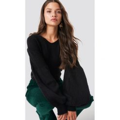 Trendyol Sweter z bufiastym rękawem - Black. Szare swetry klasyczne damskie marki Vila, l, z bawełny, z okrągłym kołnierzem. Za 80,95 zł.