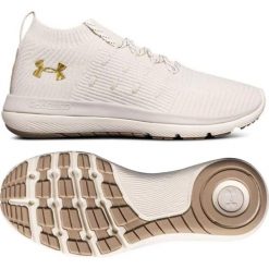 Białe Buty Under Armour Slingflex Rise W 3000096-105. Białe buty sportowe damskie Under Armour, bez wzorów, z tkaniny, sportowe, na fitness i siłownię. Za 549,00 zł.