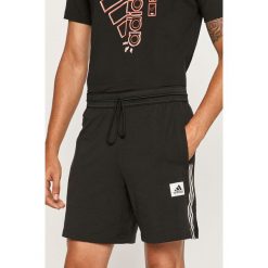 Adidas - Szorty. Czarne spodenki sportowe męskie Adidas, s, z nadrukiem, z elastanu, sportowe. Za 149,90 zł.