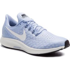 Buty NIKE - Air Zoom Pegasus 35 942855 405 Aluminum/Sail/Black. Niebieskie buty sportowe damskie Nike, bez wzorów, z tworzywa sztucznego, sportowe, do biegania, nike zoom. W wyprzedaży za 329,00 zł.