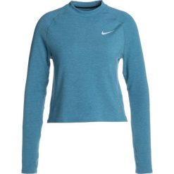 Nike Performance CREW MOCK RUN DIVISION Koszulka sportowa blue. Niebieskie topy sportowe damskie marki Nike Performance, xl, z elastanu, z długim rękawem. W wyprzedaży za 129,50 zł.