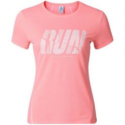 Odlo Koszulka s/s crew neck SHAILA PRINT różowa r. S (380011). Różowe topy sportowe damskie marki Odlo, s. Za 139,95 zł.