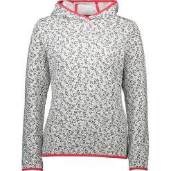 Bluza polarowa w kolorze biało-szarym. Szare bluzy damskie CMP Women, z nadrukiem, ze skóry, bez rękawów, bez kaptura. W wyprzedaży za 129,95 zł.