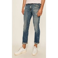 Guess Jeans - Jeansy Angels. Niebieskie jeansy męskie Guess Jeans, m, z aplikacjami. W wyprzedaży za 199,90 zł.