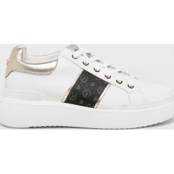 Pollini - Buty. Białe buty sportowe damskie Pollini, bez wzorów, ze skóry, sportowe. W wyprzedaży za 599,90 zł.