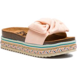 Espadryle REFRESH - 69924 Nude. Różowe espadryle damskie marki Refresh, z aplikacjami, ze skóry ekologicznej, bez obcasa. Za 189,00 zł.