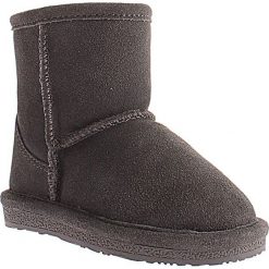 Skórzane botki zimowe "Ethel Toddler" w kolorze antracytowym. Szare buciki niemowlęce Gooce, bez zapięcia. W wyprzedaży za 169,95 zł.