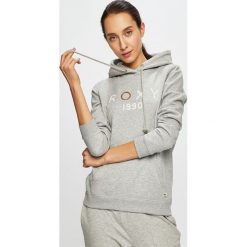 Roxy - Bluza. Szare bluzy damskie marki Roxy, s, z nadrukiem, z bawełny, bez rękawów, z kapturem. Za 199,90 zł.