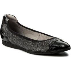 Półbuty TAMARIS - 1-22109-20 Black Comb 098. Czarne creepersy damskie Tamaris, z materiału, na płaskiej podeszwie. W wyprzedaży za 159,00 zł.