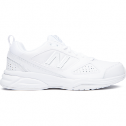 New Balance MX624AW4. Szare buty sportowe męskie New Balance, ze skóry, bez zapięcia, na fitness i siłownię. Za 299,99 zł.
