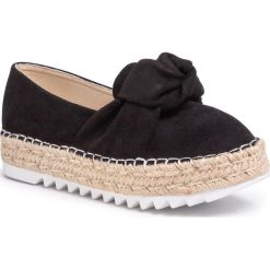 Espadryle BULLBOXER - 155001F4T Black. Czarne espadryle damskie Bullboxer, bez wzorów, z tworzywa sztucznego, bez obcasa. Za 219,00 zł.