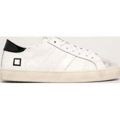 D.A.T.E. - Buty skórzane Hill Low Roof. Białe buty sportowe damskie D.A.T.E., bez wzorów, ze skóry, sportowe. W wyprzedaży za 579,90 zł.