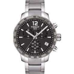 PROMOCJA ZEGAREK TISSOT T-SPORT T095.417.11.067.00. Szare zegarki męskie TISSOT, ze stali. W wyprzedaży za 1434,40 zł.