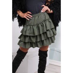 Spódnica Ohio zielona. Zielone spódniczki damskie Modaforyou, s, bez wzorów, z elastanu, eleganckie, mini. Za 109,00 zł.
