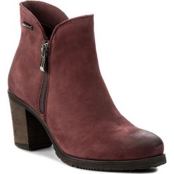 Buty zimowe damskie: Botki POLLONUS – 5-0961-006 Bordo Samuel