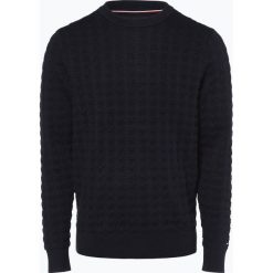 Tommy Hilfiger - Sweter męski, niebieski. Niebieskie swetry męskie marki TOMMY HILFIGER, m, bez wzorów, z dzianiny, bez kołnierzyka, bez kaptura. Za 549,95 zł.