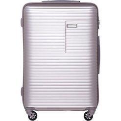 Walizki: Walizka w kolorze srebrnym – (S)46 x (W)68 x (G)26 cm