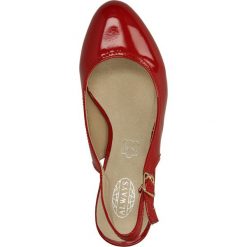 CZÓŁENKA CASU AH86093. Brązowe buty ślubne damskie Casu, na koturnie. Za 64,99 zł.