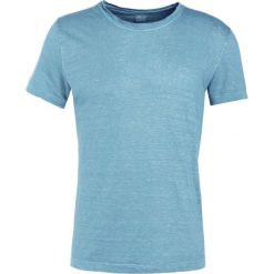 120% Lino UOMO GIROCOL Tshirt basic jade gricon. Niebieskie koszulki polo męskie marki 120% Lino, l, ze lnu. Za 439,00 zł.