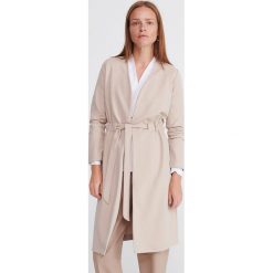 Lekki płaszcz - Beżowy. Brązowe płaszcze damskie Reserved, s, bez wzorów. Za 139,99 zł.