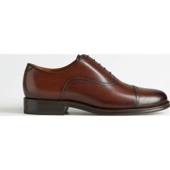 Mango Man - Półbuty skórzane Madrid. Buty wizytowe męskie Mango Man, ze skóry, eleganckie, z okrągłym noskiem. Za 399,99 zł.