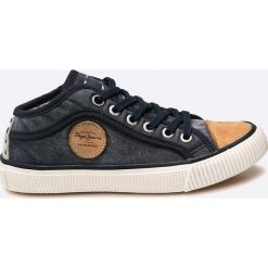 Pepe Jeans - Tenisówki dziecięce. Szare buty sportowe chłopięce Pepe Jeans, z gumy, na sznurówki. W wyprzedaży za 129,90 zł.