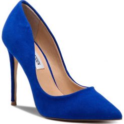 Szpilki STEVE MADDEN - Daisie SM11000019-03002-405 Blue Suede. Niebieskie półbuty damskie Steve Madden, bez wzorów, z zamszu, bez obcasa, na obcasie, bez zapięcia. W wyprzedaży za 269,00 zł.