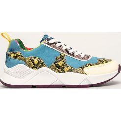 Desigual - Buty. Niebieskie buty sportowe damskie Desigual, bez wzorów, z gumy, sportowe. Za 449,90 zł.