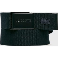 Lacoste - Pasek. Niebieskie paski męskie marki Lacoste, w paski, z poliesteru. W wyprzedaży za 159,90 zł.