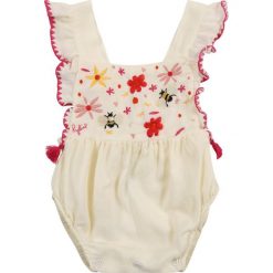 Sonia Rykiel BABY ANEMONE Kombinezon vanilla. Białe kombinezony dziewczęce marki Sonia Rykiel, z bawełny. Za 379,00 zł.